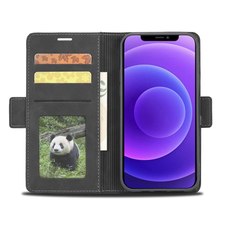 For iPhone 12 mini Forwenw Dual-side Buckle Leather Phone Case (Black) - HoMEdemic™ 