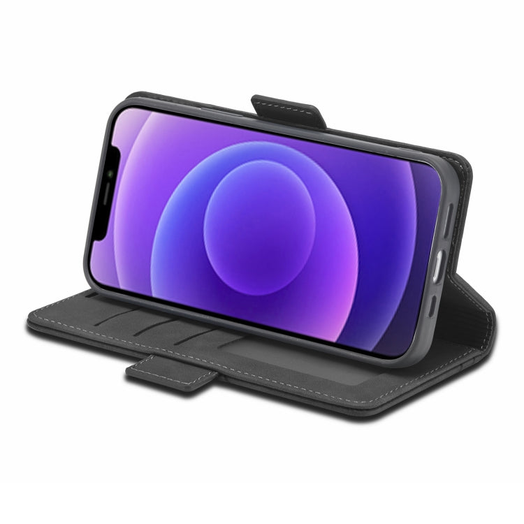 For iPhone 12 mini Forwenw Dual-side Buckle Leather Phone Case (Black) - HoMEdemic™ 