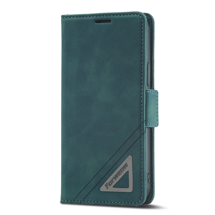 For iPhone 12 mini Forwenw Dual-side Buckle Leather Phone Case (Dark Cyan) - HoMEdemic™ 