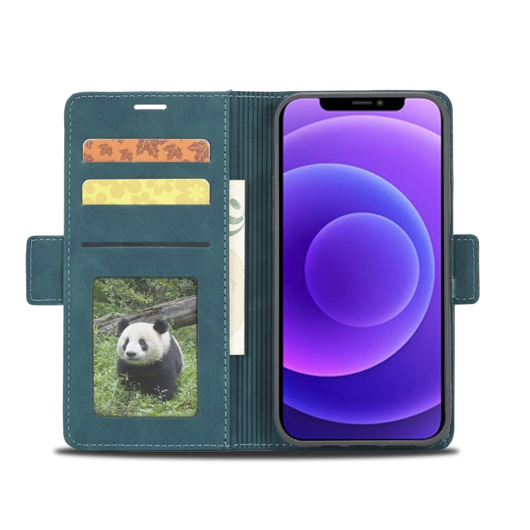 For iPhone 12 mini Forwenw Dual-side Buckle Leather Phone Case (Dark Cyan) - HoMEdemic™ 