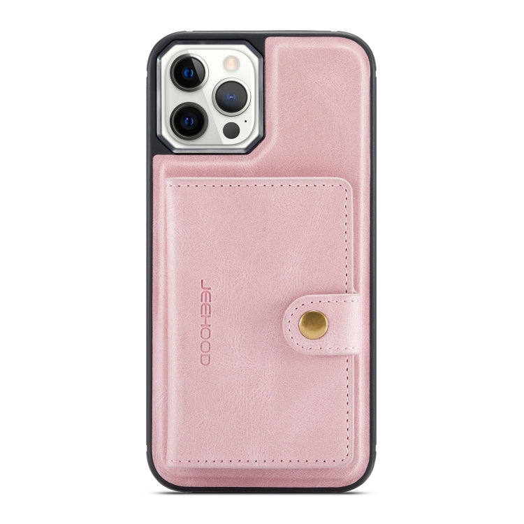 For iPhone 12 mini JEEHOOD Retro Magnetic Detachable Protective Case with Wallet & Card Slot & Holder (Pink) - HoMEdemic™ 