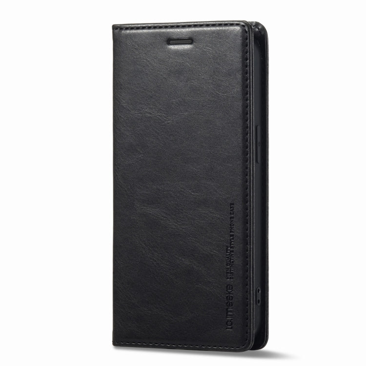 For iPhone 12 mini LC.IMEEKE RFID Anti-theft Leather Phone Case(Black) - HoMEdemic™ 