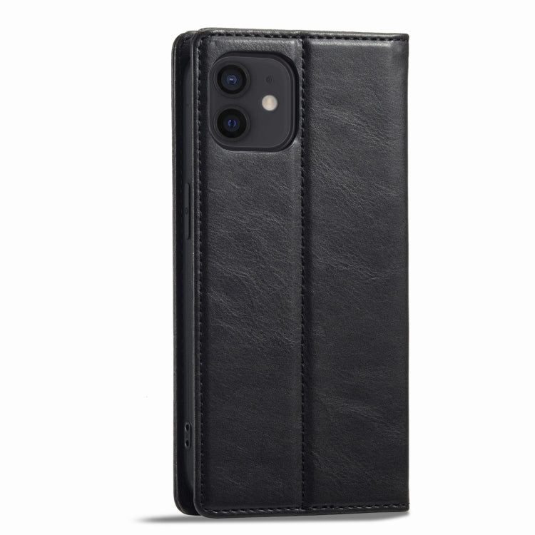 For iPhone 12 mini LC.IMEEKE RFID Anti-theft Leather Phone Case(Black) - HoMEdemic™ 