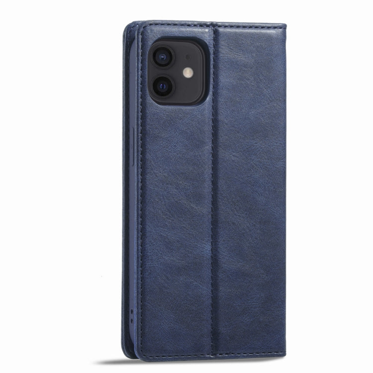 For iPhone 12 mini LC.IMEEKE RFID Anti-theft Leather Phone Case(Blue) - HoMEdemic™ 