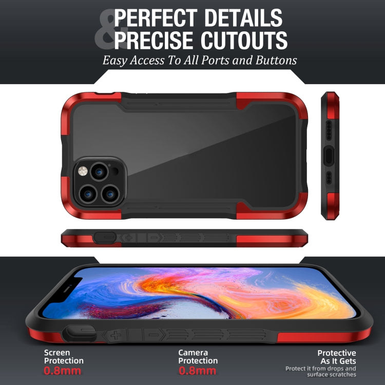 For iPhone 12 mini iPAKY Thunder Series Aluminum alloy Shockproof Protective Case (Red) - HoMEdemic™ 