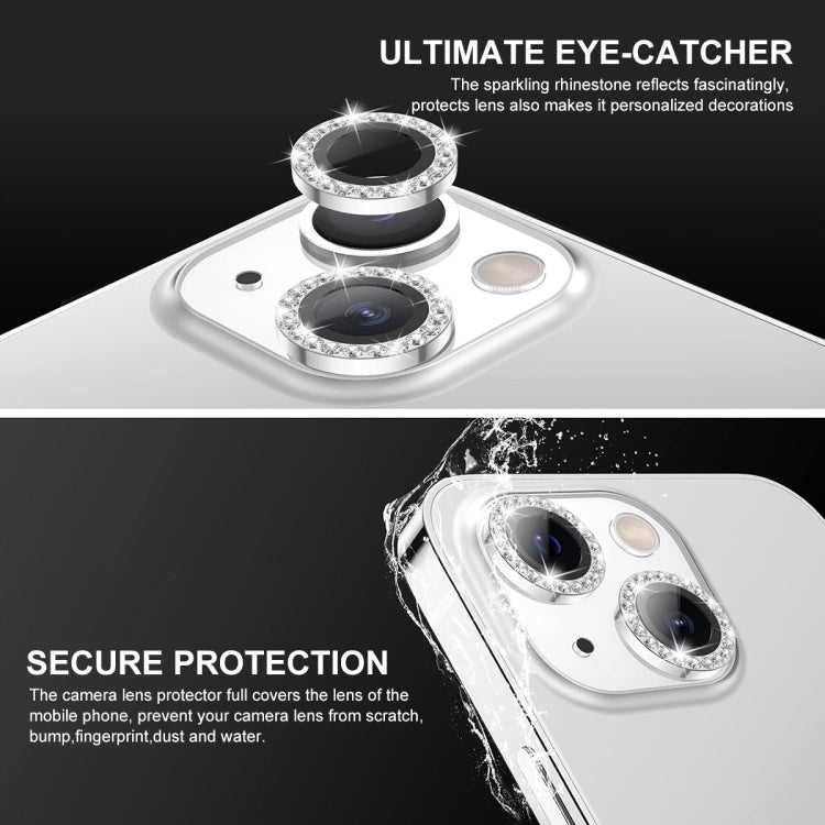 For iPhone 13 / 13 mini ENKAY AR Anti-reflection Individual Diamond Ring Camera Lens Glass Full Film(Colorful) - HoMEdemic™ 