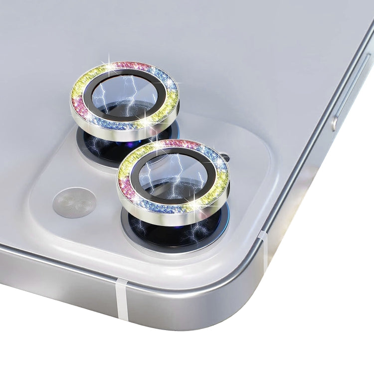 For iPhone 13 / 13 mini NORTHJO Camera Lens Tempered Glass Bling Glitter Metal Ring Film(Colorful) - HoMEdemic™ 