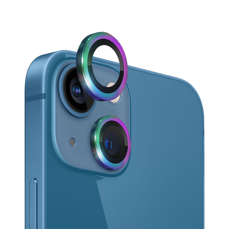 For iPhone 13 / 13 mini NORTHJO Camera Lens Tempered Glass CD Vein Metal Ring Film(Colorful) - HoMEdemic™ 