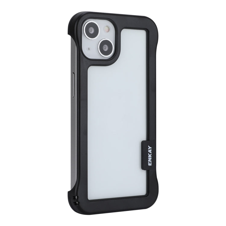 For iPhone 13 ENKAY Frameless Hollow Shockproof PC Case(Black) - HoMEdemic™ 