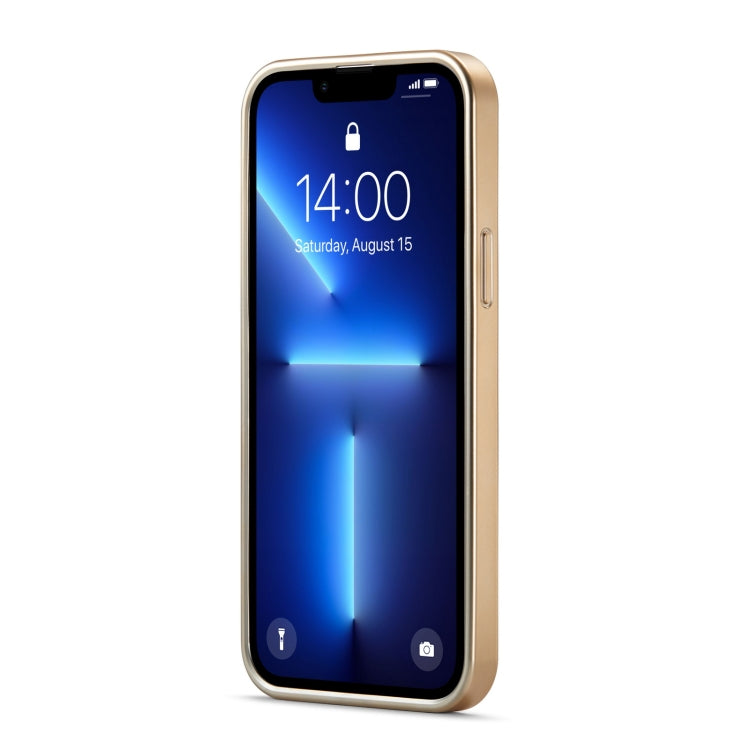 For iPhone 13 Fierre Shann Snake Texture Electroplating PU Phone Case(White) - HoMEdemic™ 