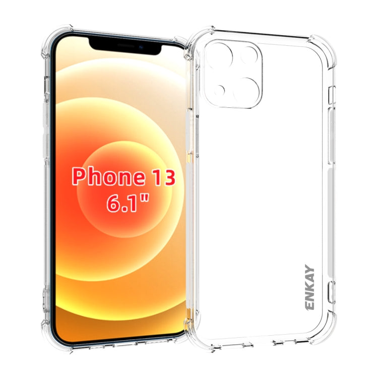 For iPhone 13 Hat-Prince ENKAY Clear TPU Shockproof Soft Case Drop Protection Cover - HoMEdemic™ 