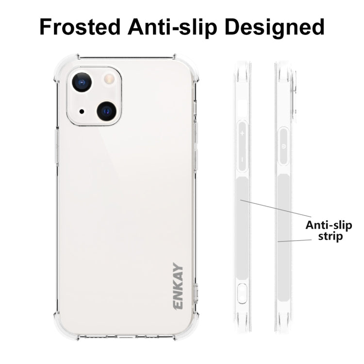 For iPhone 13 Hat-Prince ENKAY Clear TPU Shockproof Soft Case Drop Protection Cover - HoMEdemic™ 