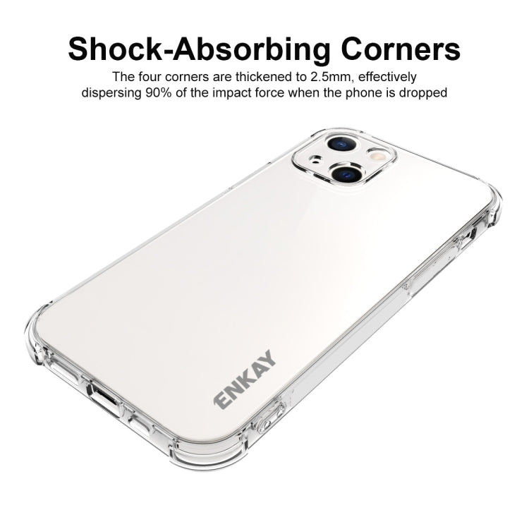 For iPhone 13 Hat-Prince ENKAY Clear TPU Shockproof Soft Case Drop Protection Cover - HoMEdemic™ 