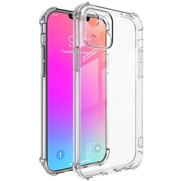 For iPhone 13 IMAK All-inclusive Shockproof Airbag TPU Phone Case with Screen Protector(Transparent) - HoMEdemic™ 