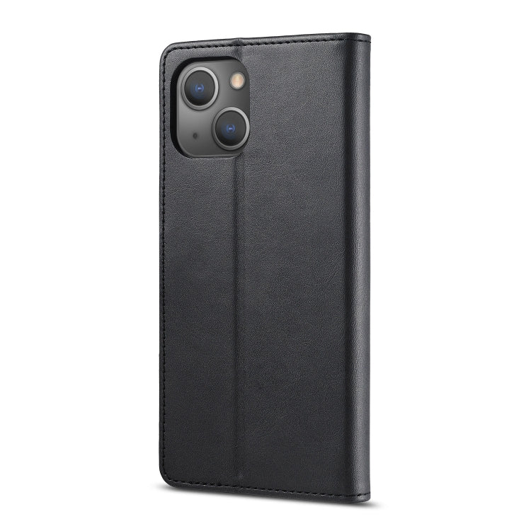 For iPhone 13 LC.IMEEKE Calf Texture Horizontal Flip Leather Case with Holder & Card Slots & Wallet(Black) - HoMEdemic™ 