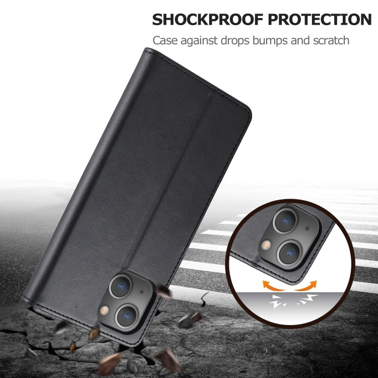 For iPhone 13 LC.IMEEKE Calf Texture Horizontal Flip Leather Case with Holder & Card Slots & Wallet(Black) - HoMEdemic™ 