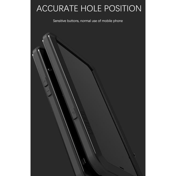 For iPhone 13 LOVE MEI Metal Shockproof Life Waterproof Dustproof Protective Phone Case(Red) - HoMEdemic™ 