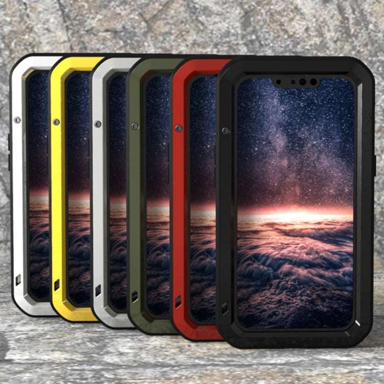 For iPhone 13 LOVE MEI Metal Shockproof Life Waterproof Dustproof Protective Phone Case(Red) - HoMEdemic™ 