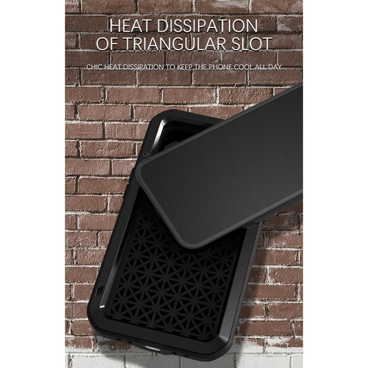 For iPhone 13 LOVE MEI Metal Shockproof Life Waterproof Dustproof Protective Phone Case(Silver) - HoMEdemic™ 