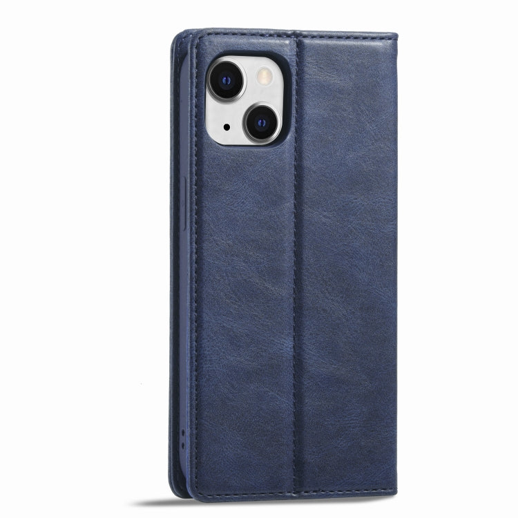 For iPhone 13 Mini LC.IMEEKE RFID Anti-theft Leather Phone Case(Blue) - HoMEdemic™ 