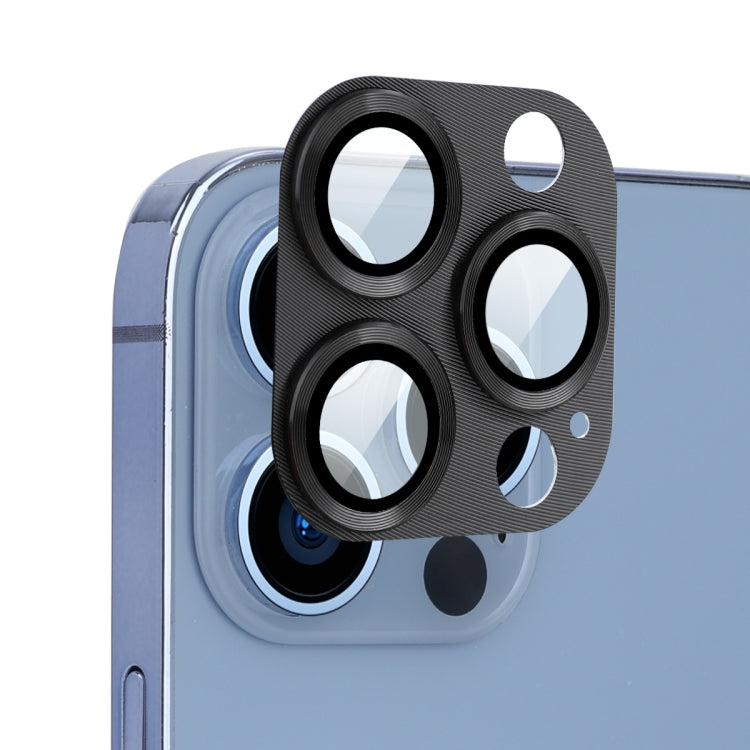 For iPhone 13 Pro / 13 Pro Max ENKAY Aluminium Alloy + Tempered Glass Camera Lens Cover (Black) - HoMEdemic™ 