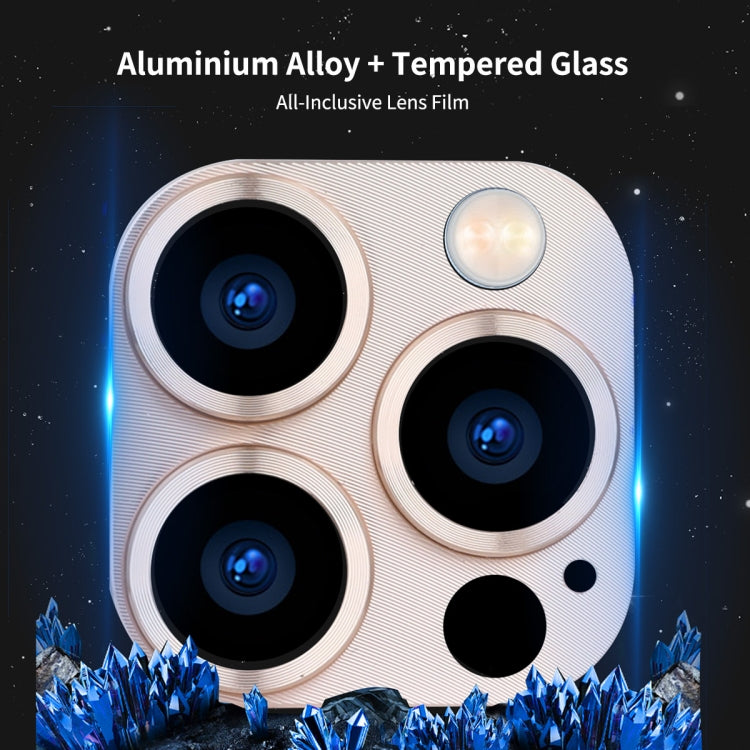For iPhone 13 Pro / 13 Pro Max ENKAY Aluminium Alloy + Tempered Glass Camera Lens Cover (Rose Gold) - HoMEdemic™ 