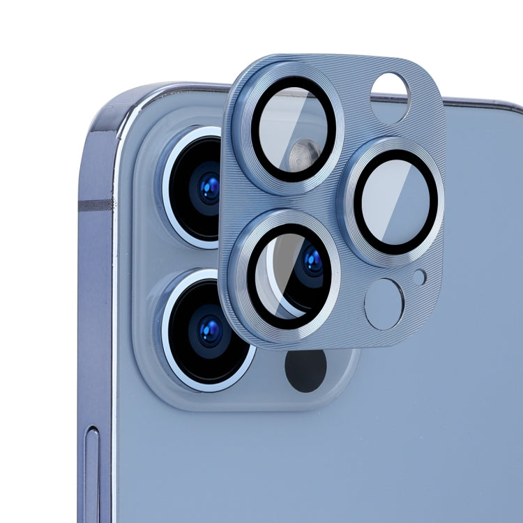 For iPhone 13 Pro / 13 Pro Max ENKAY Aluminium Alloy + Tempered Glass Camera Lens Cover (Sierra Blue) - HoMEdemic™ 