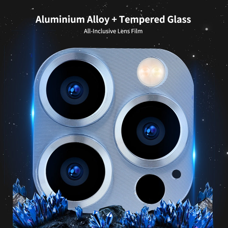 For iPhone 13 Pro / 13 Pro Max ENKAY Aluminium Alloy + Tempered Glass Camera Lens Cover (Sierra Blue) - HoMEdemic™ 