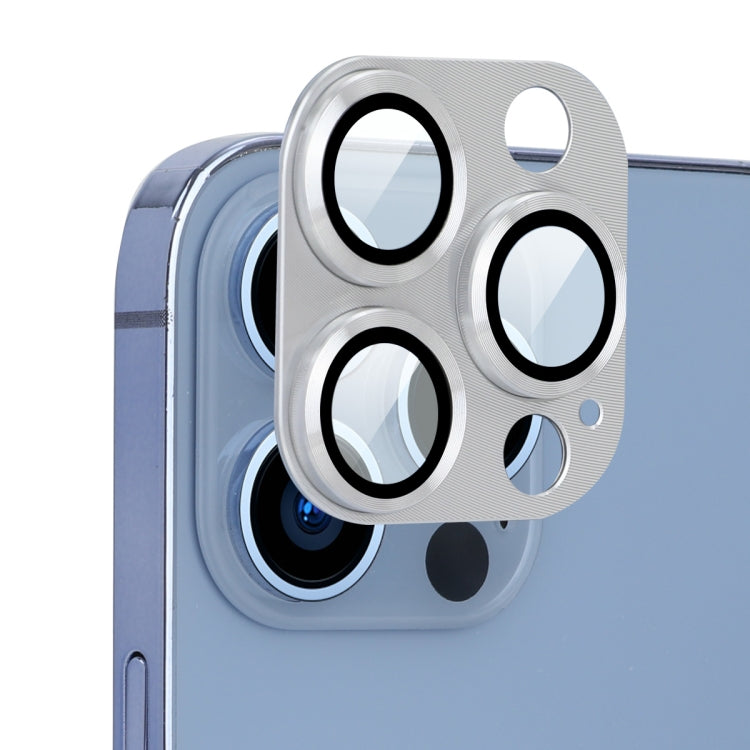 For iPhone 13 Pro / 13 Pro Max ENKAY Aluminium Alloy + Tempered Glass Camera Lens Cover (Silver) - HoMEdemic™ 