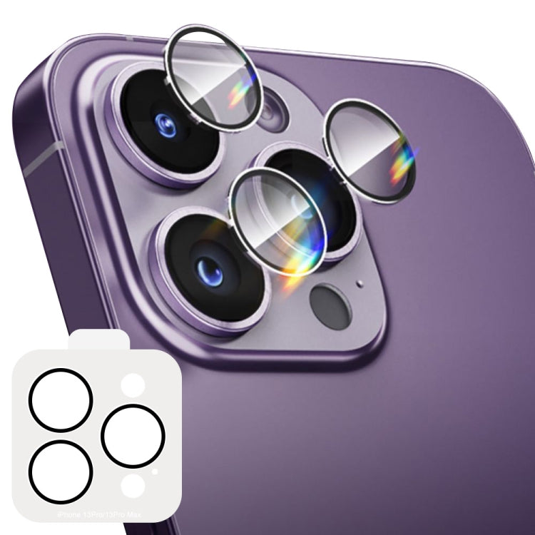 For iPhone 13 Pro / 13 Pro Max ENKAY Hat-Prince Tempered Individual Ring Camera Glass Film with Positioner - HoMEdemic™ 