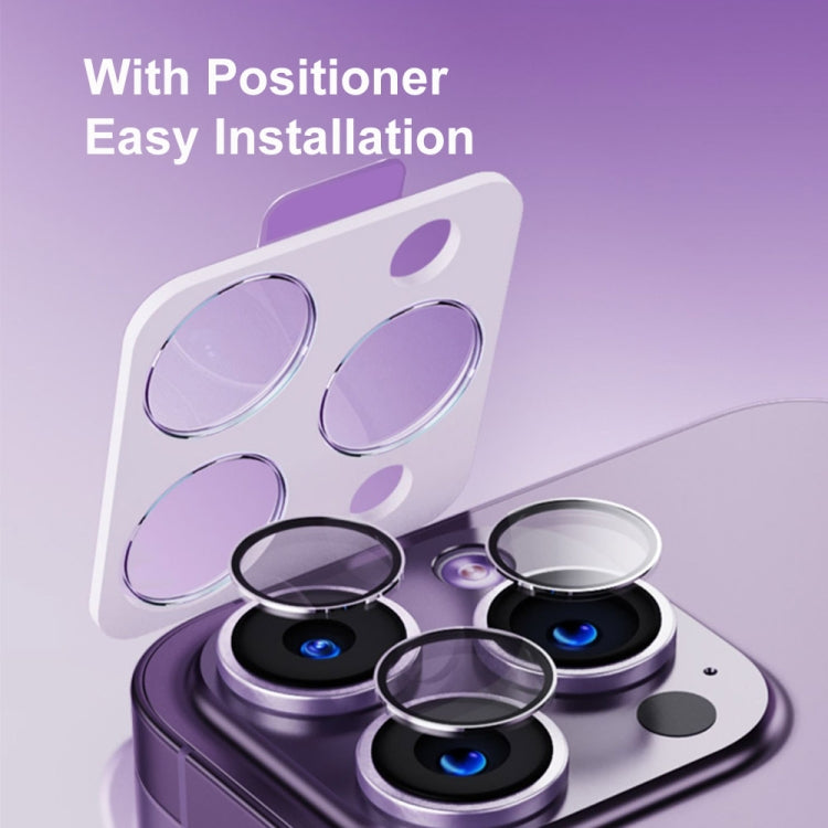 For iPhone 13 Pro / 13 Pro Max ENKAY Hat-Prince Tempered Individual Ring Camera Glass Film with Positioner - HoMEdemic™ 