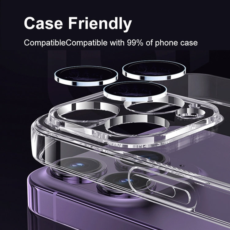 For iPhone 13 Pro / 13 Pro Max ENKAY Hat-Prince Tempered Individual Ring Camera Glass Film with Positioner - HoMEdemic™ 