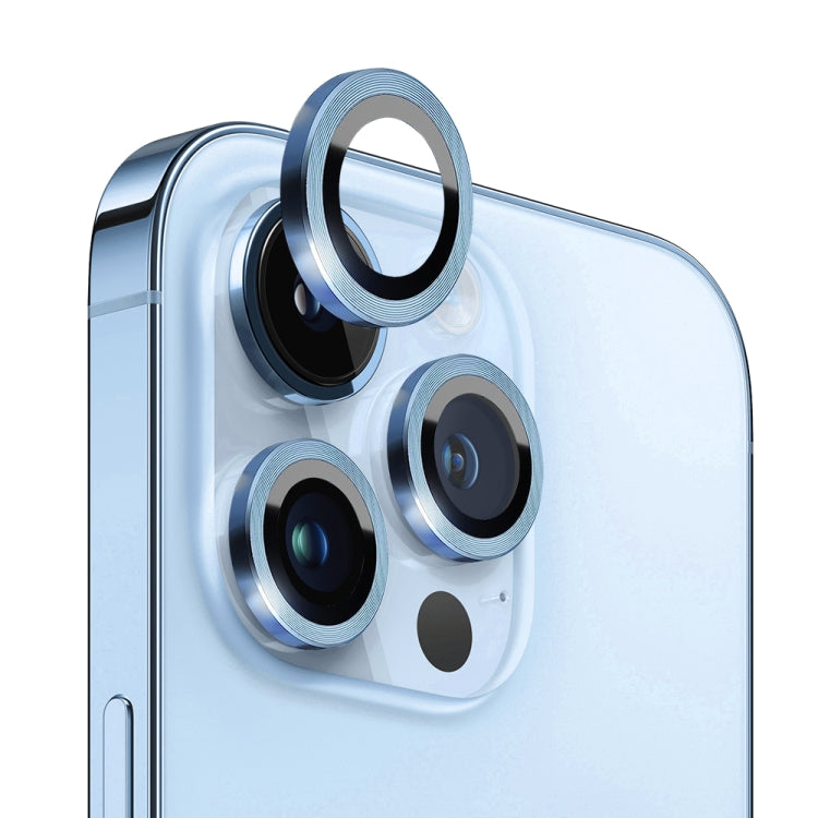 For iPhone 13 Pro / 13 Pro Max NORTHJO Camera Lens Protector Tempered Glass CD Vein Metal Ring Film(Blue) - HoMEdemic™ 