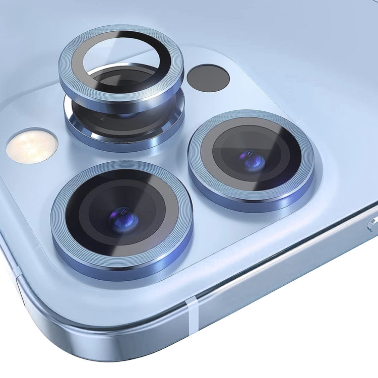 For iPhone 13 Pro / 13 Pro Max NORTHJO Camera Lens Protector Tempered Glass CD Vein Metal Ring Film(Blue) - HoMEdemic™ 