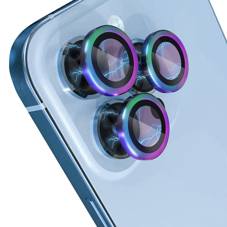For iPhone 13 Pro / 13 Pro Max NORTHJO Camera Lens Protector Tempered Glass CD Vein Metal Ring Film(Colorful) - HoMEdemic™ 