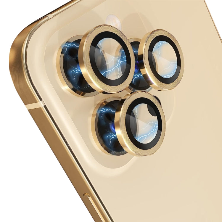 For iPhone 13 Pro / 13 Pro Max NORTHJO Camera Lens Protector Tempered Glass CD Vein Metal Ring Film(Gold) - HoMEdemic™ 