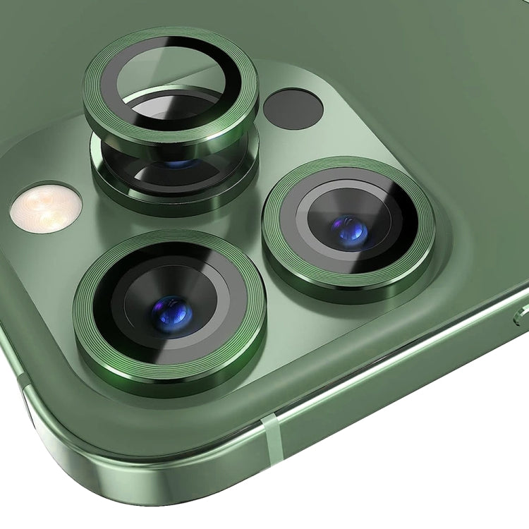 For iPhone 13 Pro / 13 Pro Max NORTHJO Camera Lens Protector Tempered Glass CD Vein Metal Ring Film(Green) - HoMEdemic™ 