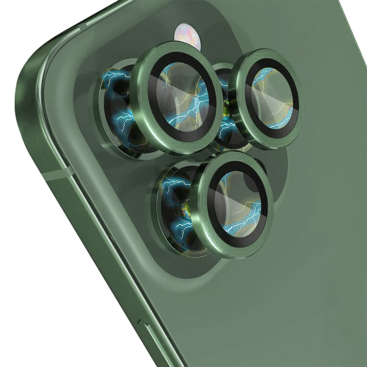 For iPhone 13 Pro / 13 Pro Max NORTHJO Camera Lens Protector Tempered Glass CD Vein Metal Ring Film(Green) - HoMEdemic™ 