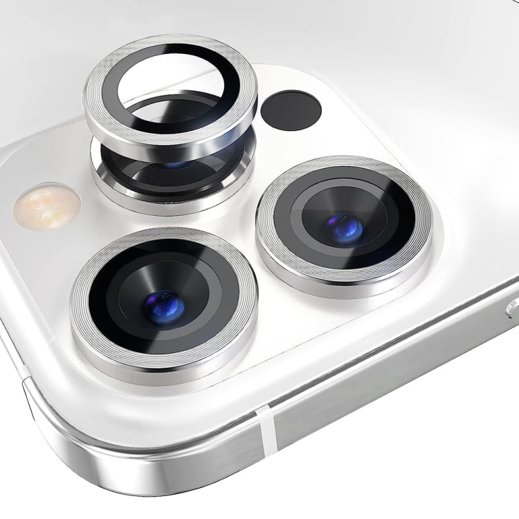 For iPhone 13 Pro / 13 Pro Max NORTHJO Camera Lens Protector Tempered Glass CD Vein Metal Ring Film(Silver) - HoMEdemic™ 