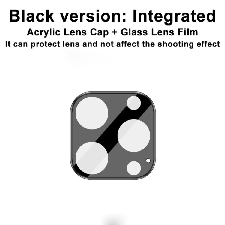 For iPhone 13 Pro / 13 Pro Max imak Integrated Rear Camera Lens Tempered Glass Film with Lens Cap Black Version - HoMEdemic™ 