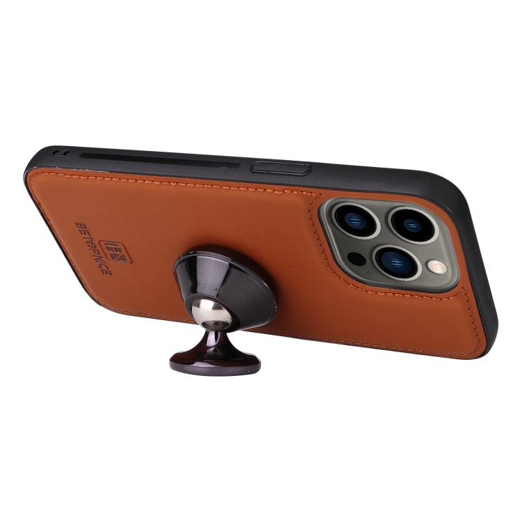 For iPhone 13 Pro BETOPNICE BN-005 2 in 1 Detachable Imitate Genuine Leather Phone Case(Brown) - HoMEdemic™ 