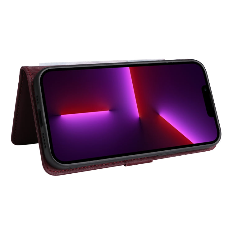 For iPhone 13 Pro BETOPNICE BN-005 2 in 1 Detachable Imitate Genuine Leather Phone Case(Wine Red) - HoMEdemic™ 