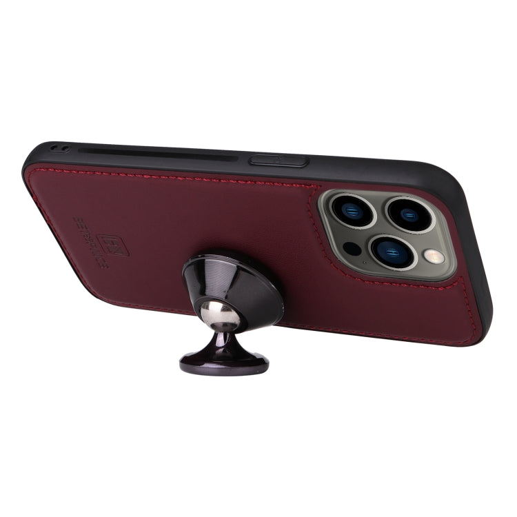 For iPhone 13 Pro BETOPNICE BN-005 2 in 1 Detachable Imitate Genuine Leather Phone Case(Wine Red) - HoMEdemic™ 