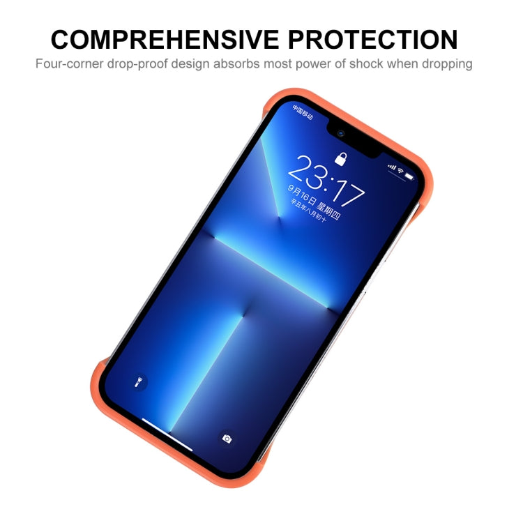 For iPhone 13 Pro ENKAY Frameless Hollow Shockproof PC Case (White) - HoMEdemic™ 