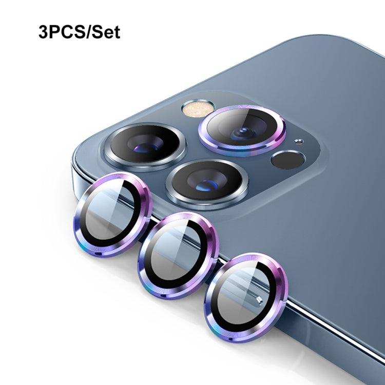 For iPhone 13 Pro ENKAY Hat-Prince Aluminium Alloy + Tempered Glass Camera Lens Cover Film Ring  / 13 Pro Max(Colorful) - HoMEdemic™ 