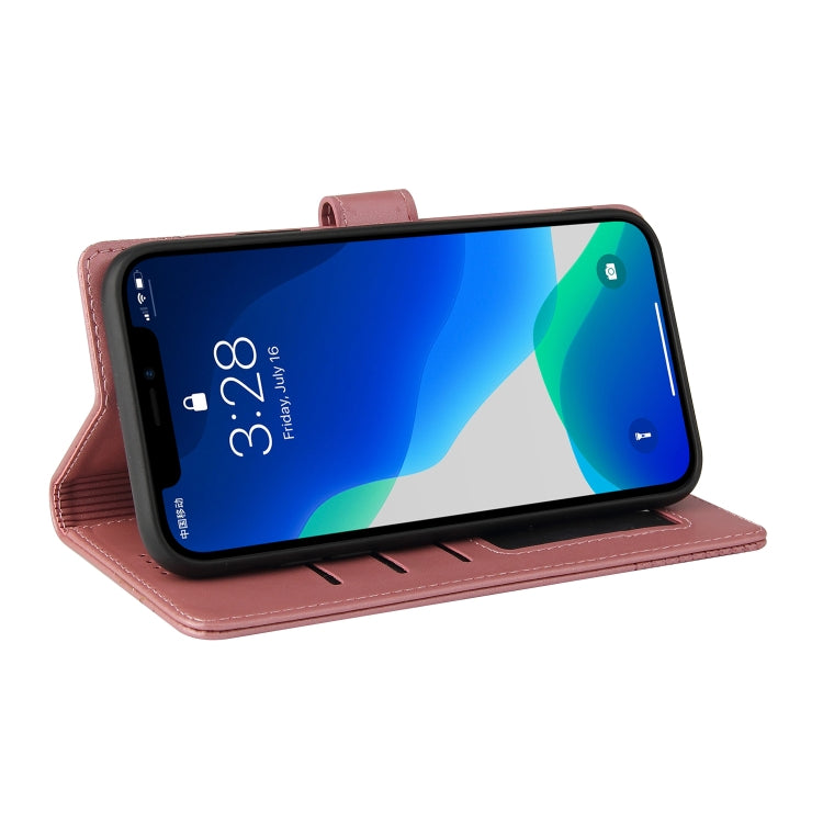 For iPhone 13 Pro GQUTROBE Skin Feel Magnetic Leather Phone Case (Rose Gold) - HoMEdemic™ 