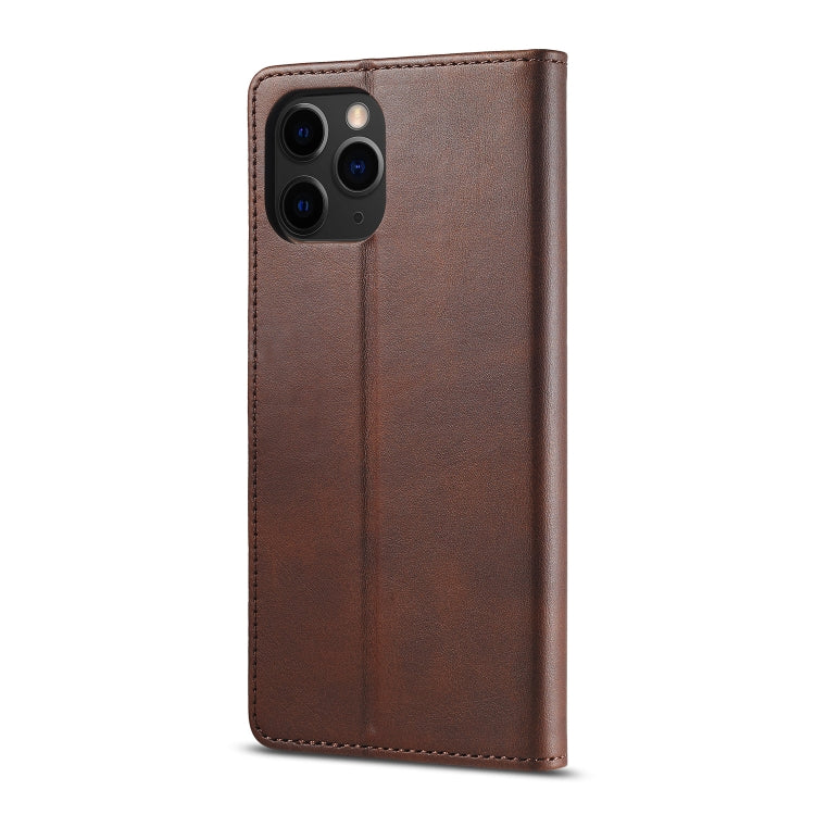 For iPhone 13 Pro LC.IMEEKE Calf Texture Horizontal Flip Leather Case with Holder & Card Slots & Wallet (Brown) - HoMEdemic™ 
