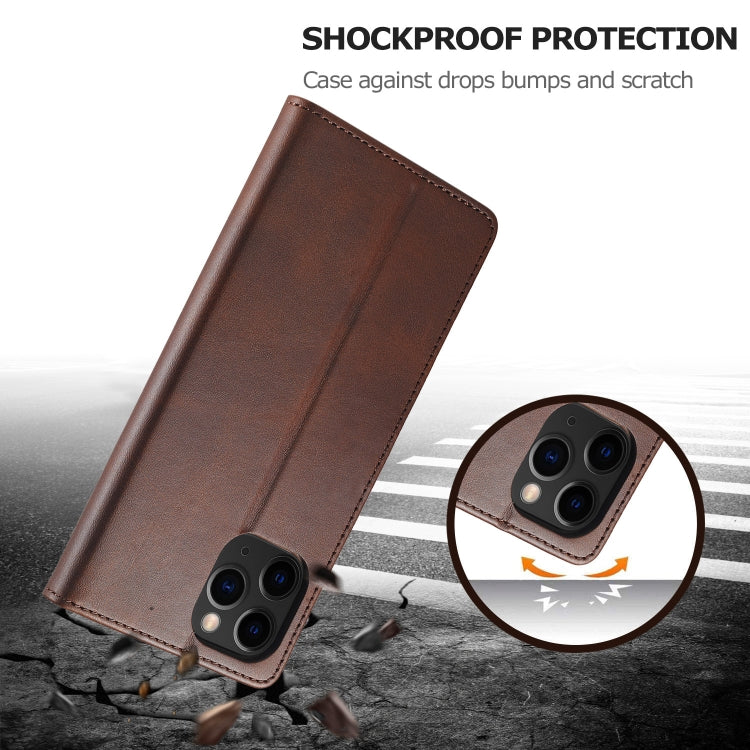 For iPhone 13 Pro LC.IMEEKE Calf Texture Horizontal Flip Leather Case with Holder & Card Slots & Wallet (Brown) - HoMEdemic™ 