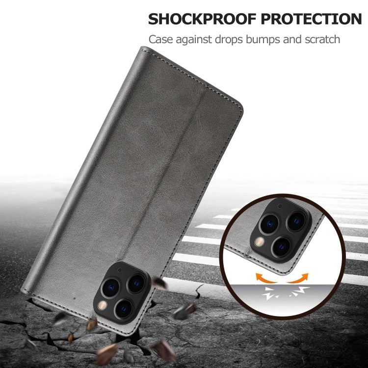 For iPhone 13 Pro LC.IMEEKE Calf Texture Horizontal Flip Leather Case with Holder & Card Slots & Wallet (Grey) - HoMEdemic™ 