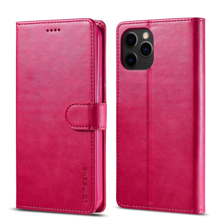 For iPhone 13 Pro LC.IMEEKE Calf Texture Horizontal Flip Leather Case with Holder & Card Slots & Wallet (Red) - HoMEdemic™ 